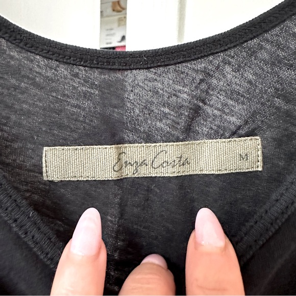 Enza Costa Women’s Scoop Neck Tank Top | Black | Sz Medium - Picture 4 of 9